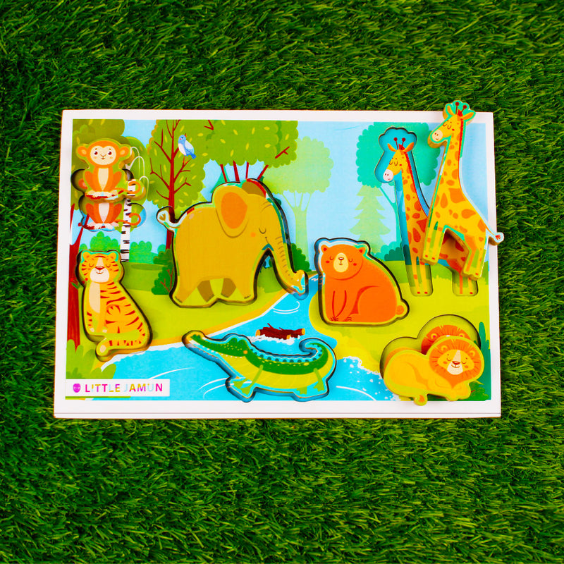 Wild Animals- 3 in 1 Chunky Puzzle