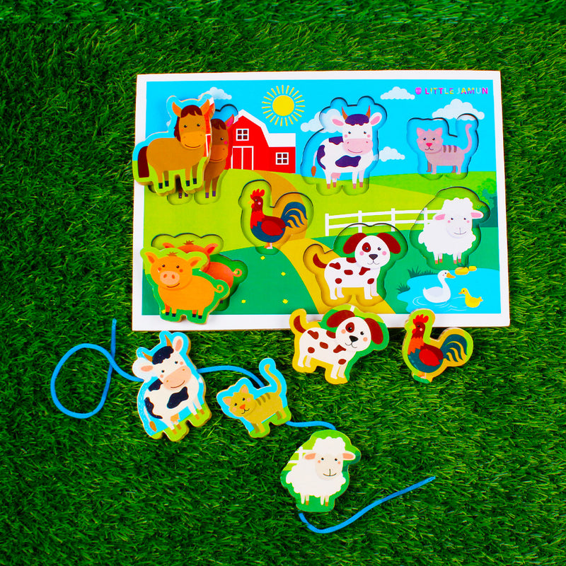 Farm Animals- 3 in 1 Chunky Puzzles