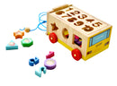 Little Jamun School Bus Shape Sorter & Pull Along Toy