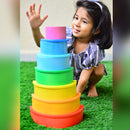 Little Jamun Rainbow Stacker, Semi-Circles & Planks - Set Of 7