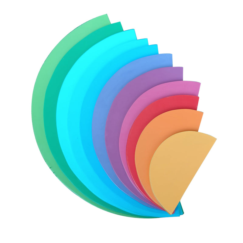 Little Jamun Rainbow, Semi-Circles & Planks - Set of 12