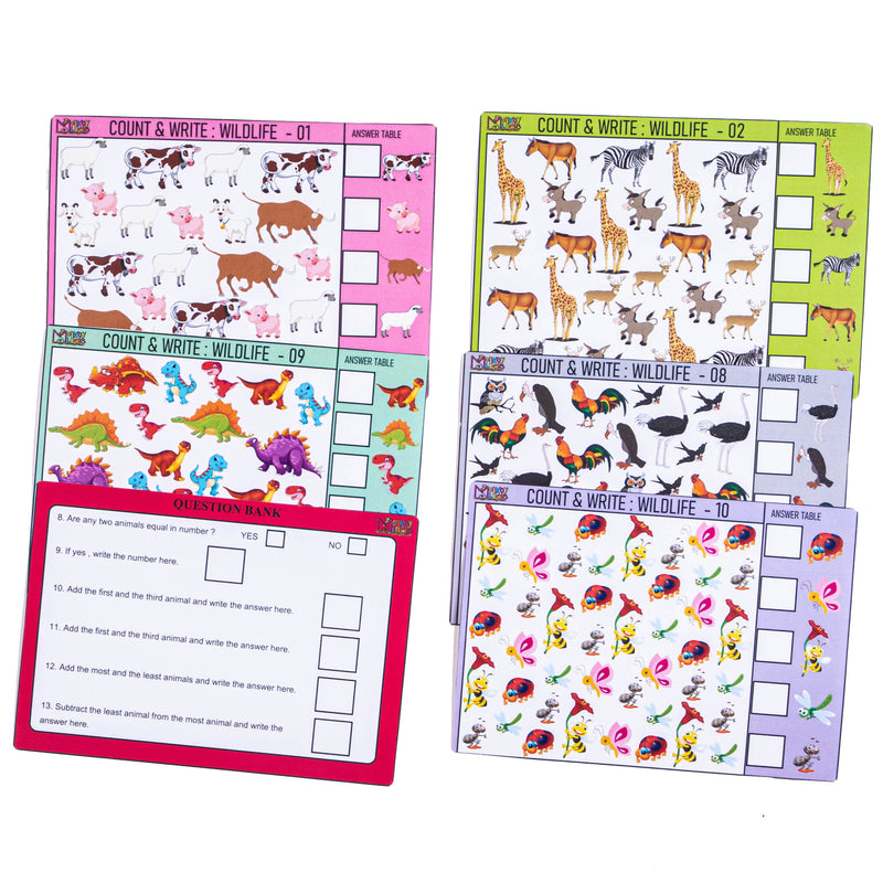 Math Activity - I Spy Counting - Wildlife