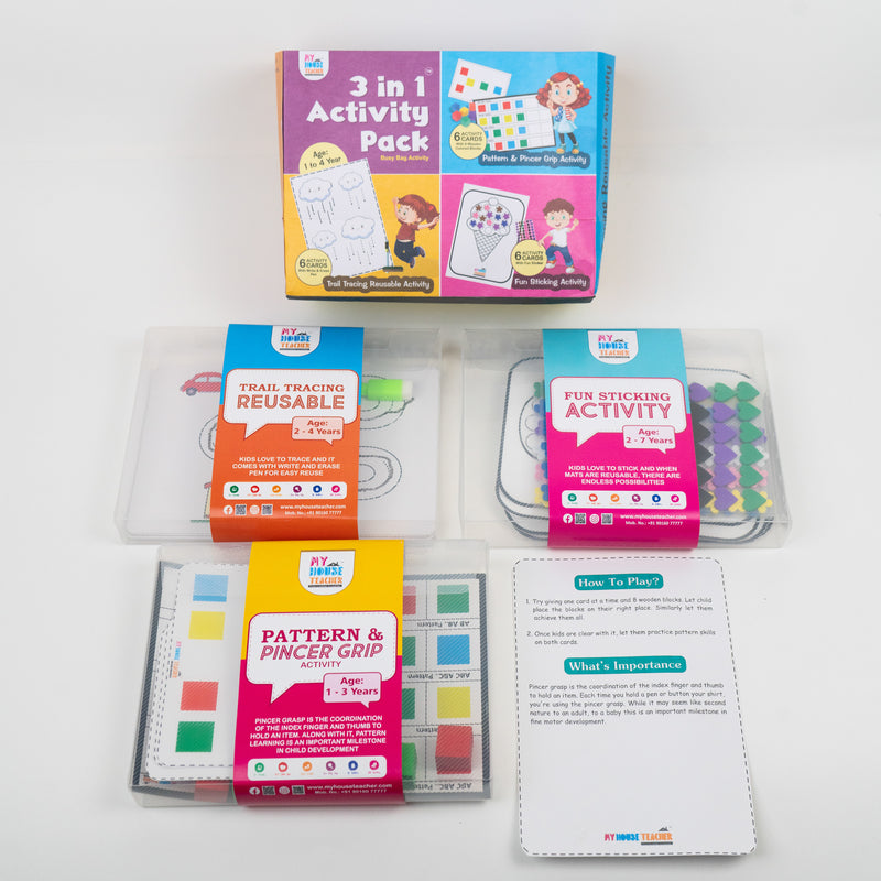 3 in 1 Activity Bundle Set 1 for babies and toddlers