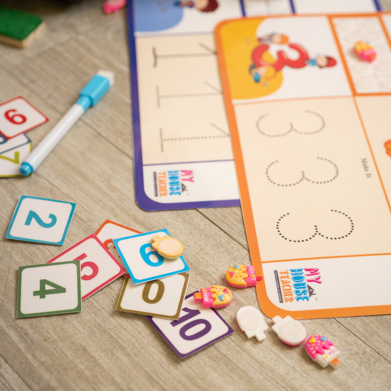 Number Counting 0-10 Bundle - Say, Read , Trace, Count, Number Names all in one