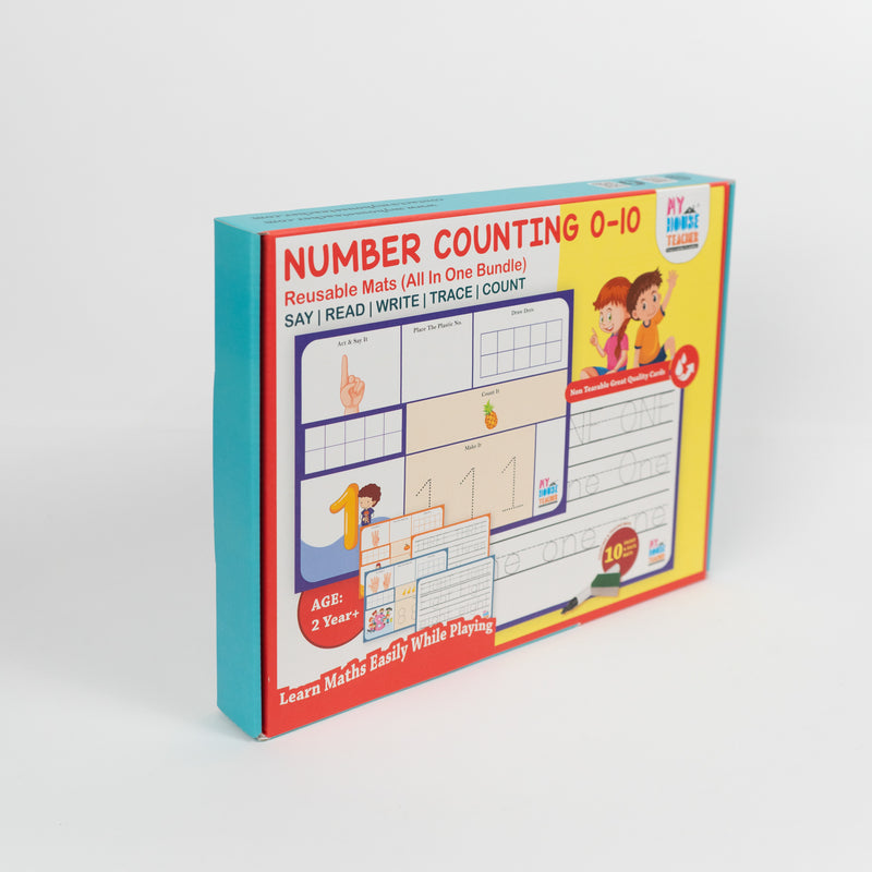 Number Counting 0-10 Bundle - Say, Read , Trace, Count, Number Names all in one