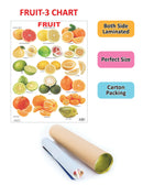 Fruit Chart - 3 : Reference Educational Wall Chart By Dreamland Publications 9788184516647