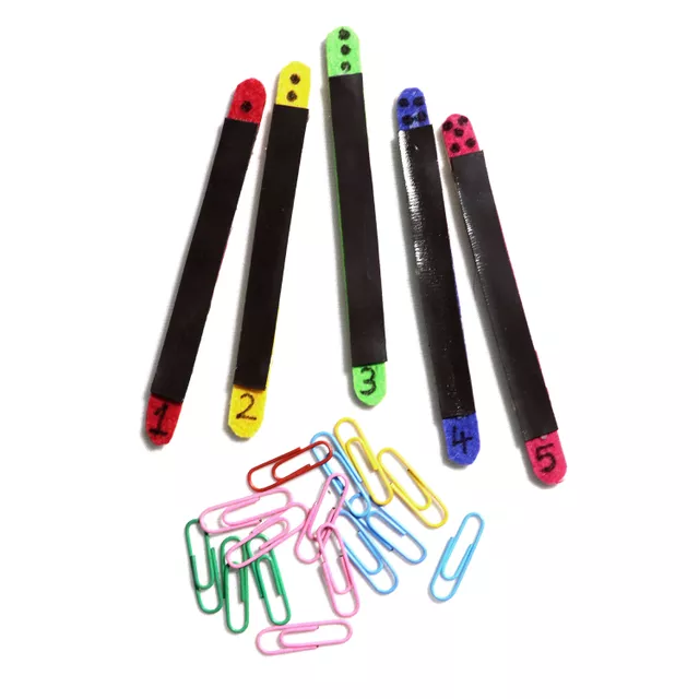 Magnetic Paper Clips for Counting
