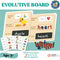 Evolutive Board - (15 cards and 70 movable alphabets)