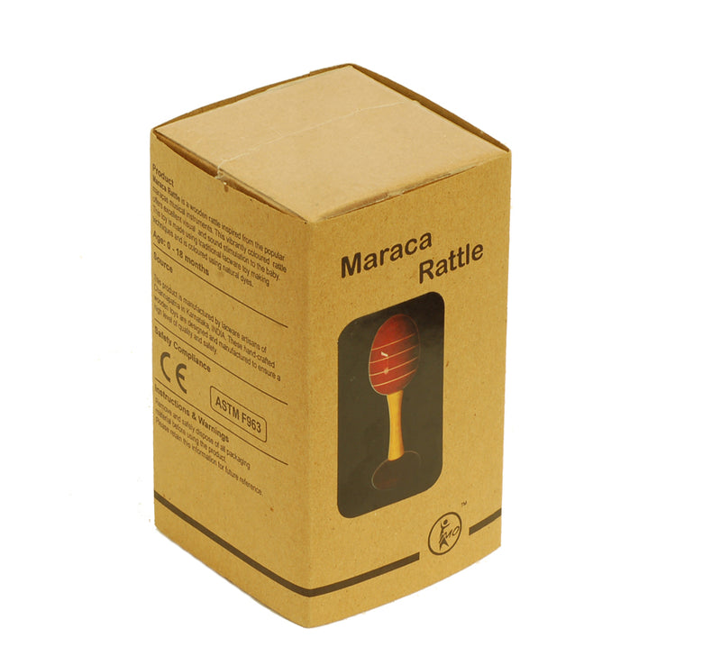Maraca Rattle Red