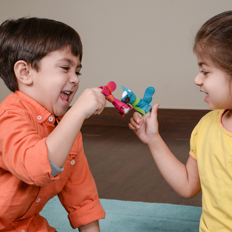 My Little Cabbage - Preschooler, Memory and Tactile Game with Finger Puppets