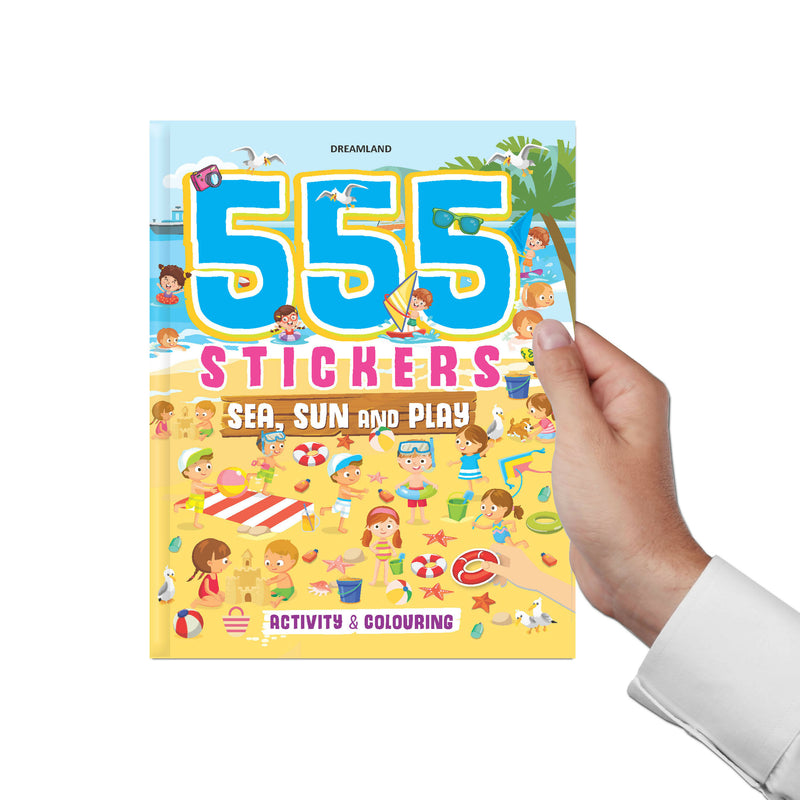555 Stickers and Activity Books Pack -A Pack of 2 Books