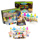 Link With Science 82 Pieces Ultimate Slime Making Kit for Kids Combo Pack of 2 - Glow in Dark. Make 80+ Slimes