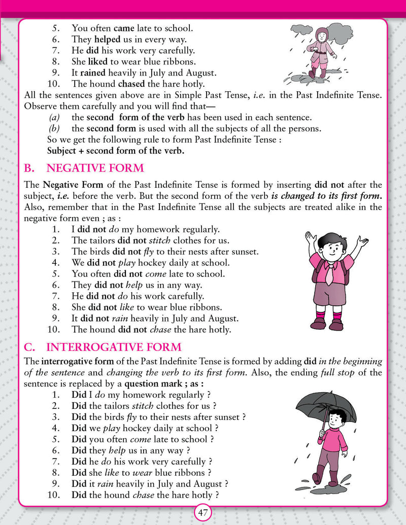 Graded English Grammar Part 7 : School Textbooks Children Book By Dreamland Publications