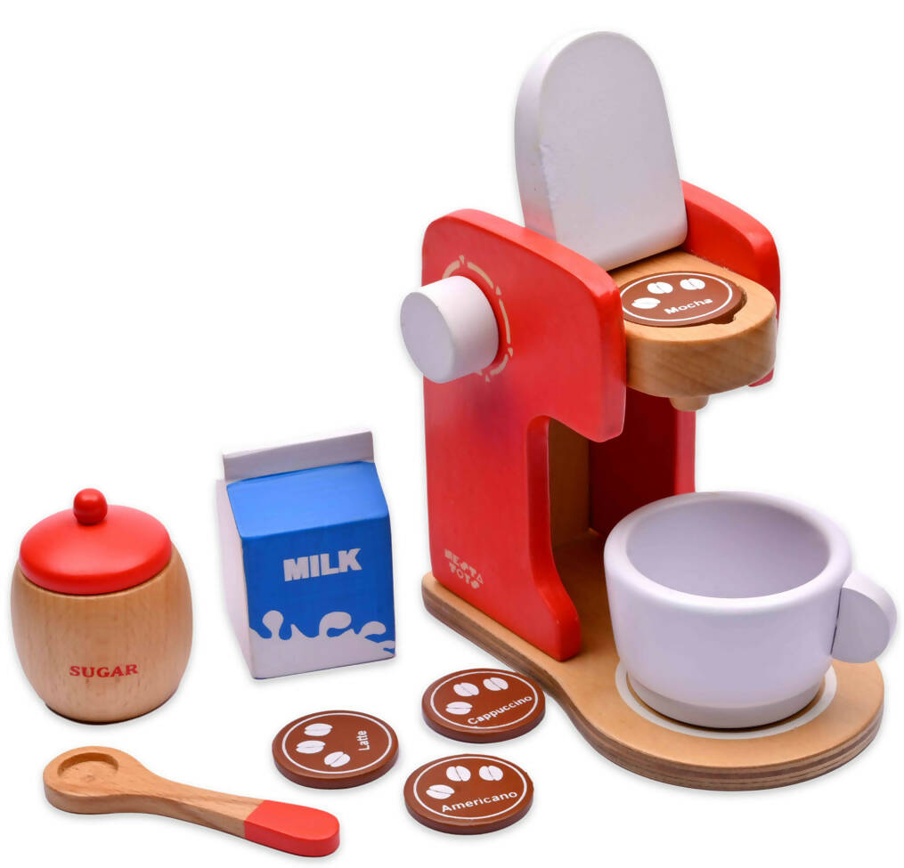 Wooden Coffee Maker Toy Kitchen Toy