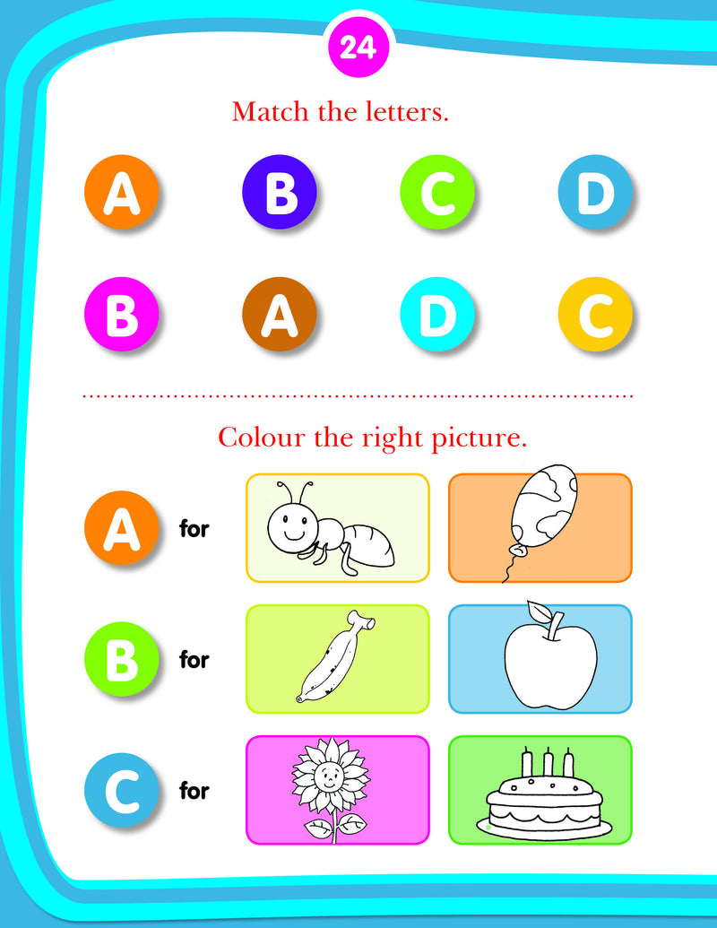 Kid's 1st Activity Book - English : Interactive & Activity Children Book By Gurpreet Kaur 9788184513691