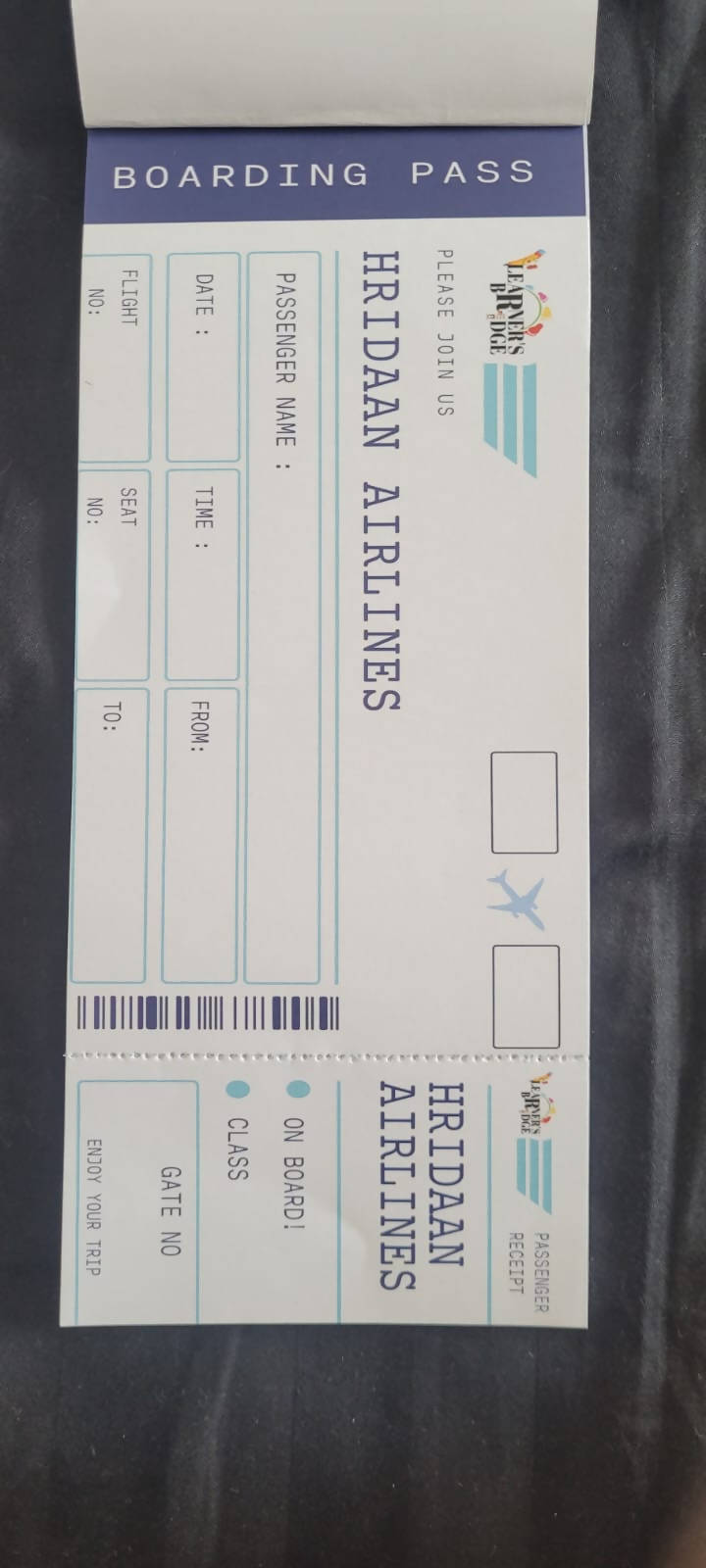 Personalized Boarding Pass