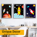 Outer Space prints for Kids Room | 6 Pieces