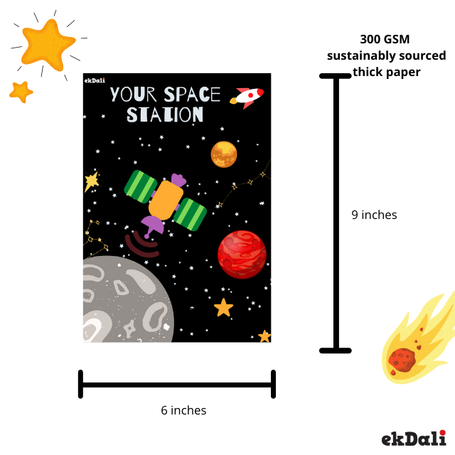 Outer Space prints for Kids Room | 6 Pieces