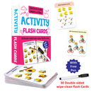 Flash Cards Activity - 30 Double Sided Wipe Clean Flash Cards for Kids (With Free Pen) : Early Learning Children Book By Dreamland Publications 9789388416047