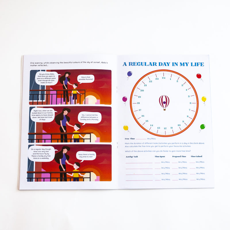 Time Story - An Interactive Comic and Activity Book to Teach Kids the Value of Time