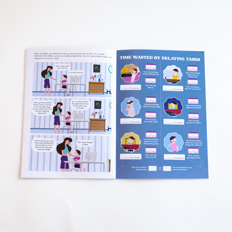 Time Story - An Interactive Comic and Activity Book to Teach Kids the Value of Time