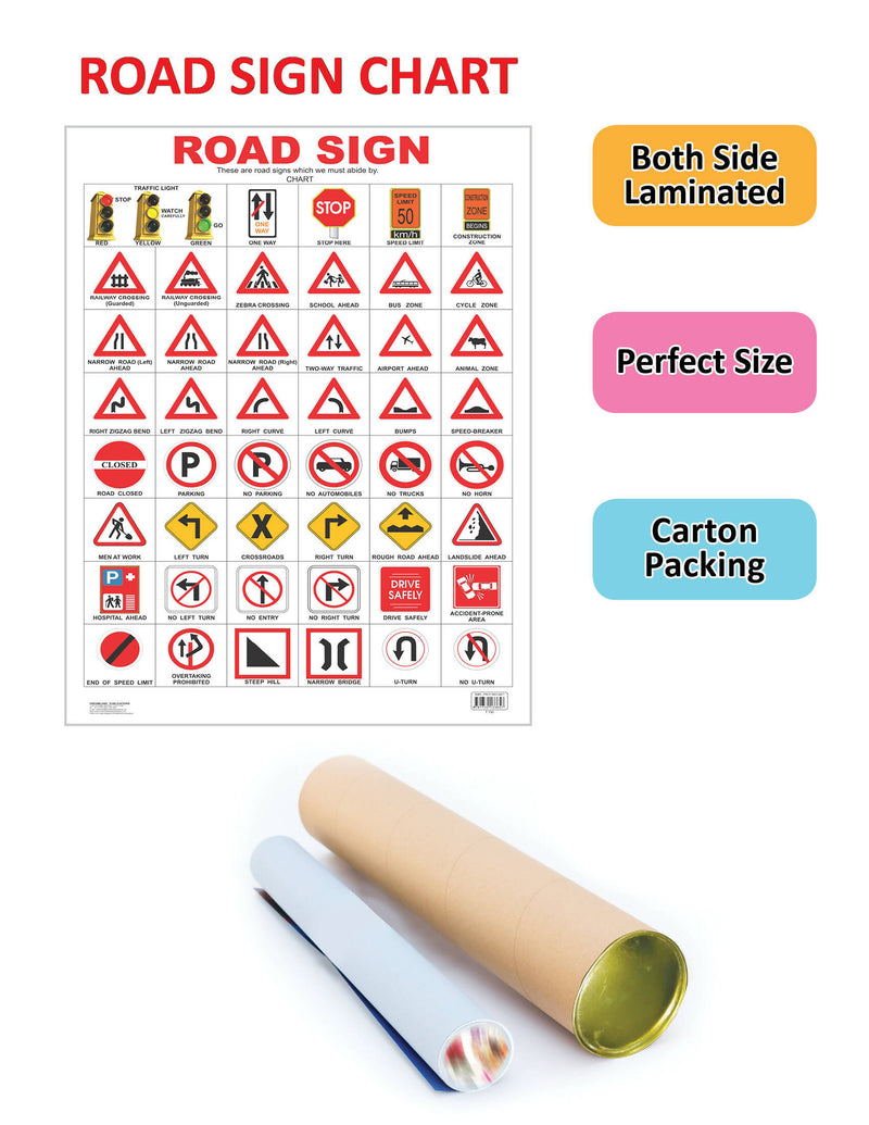 Road Sign : Reference Educational Wall Chart by Dreamland Publications