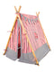 PLAY TENT - PINK & GREY STRIPES
