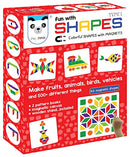 Fun Magnetic Shapes (Senior) : Type 1 with 44 Magnetic Shapes, 200 Pattern Book, Magnetic Board and Display Stand