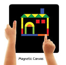 Fun Magnetic Shapes (Senior) : Type 2 with 58 Magnetic Shapes, 200 Pattern Book, Magnetic Board and Display Stand