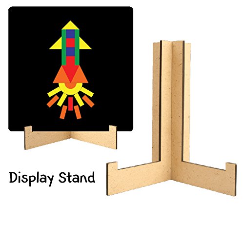 Fun Magnetic Shapes (Senior) : Type 2 with 58 Magnetic Shapes, 200 Pattern Book, Magnetic Board and Display Stand