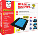 Brain Booster Type 1 - 56 puzzles designed to boost intelligence - with Magnetic shapes, Magnetic Board, Puzzle Book and Solution Book