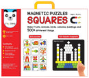 Magnetic Puzzles : Squares with 400 Colorful Magnets, 200 Puzzle Book, Magnetic Board and Display Stand