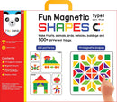 Fun Magnetic Shapes (junior) : Type 1 with 44 Magnetic Shapes, 200 Pattern Book, Magnetic Board and Display Stand