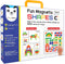 Fun Magnetic Shapes (junior) : Type 2 with 58 Magnetic Shapes, 200 Pattern Book, Magnetic Board and Display Stand