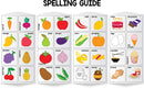 Magnetic Learn to Spell : Food with 32 Picture Magnets, 72 Letter Magnets, Magnetic Board and Spelling Guide