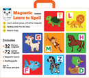 Magnetic Learn to Spell : Animals with 32 Picture Magnets, 72 Letter Magnets, Magnetic Board and Spelling Guide