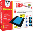 Brain Booster Type 1 (junior) - 56 puzzles designed to boost intelligence - with Magnetic Shapes, Magnetic Board, Puzzle Book and Solution Book