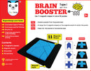 Brain Booster Type 1 (junior) - 56 puzzles designed to boost intelligence - with Magnetic Shapes, Magnetic Board, Puzzle Book and Solution Book