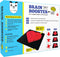 Brain Booster Type 2 (junior) - 56 puzzles designed to boost intelligence - with Magnetic Shapes, Magnetic Board, Puzzle Book and Solution Book