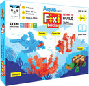 Fixi Puzzle Aqua Set 1 - 4 Make and Play Puzzles - with 240 pcs and Detailed Assembly Instructions - Small Parts (Age 6-99 Years)