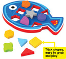 My First Shapes : Fish. A fun introduction to SHAPES and COLORS. Early skill development like Motor skills, Hand-eye coordination, Color and Shape recognition. (Age 2+)