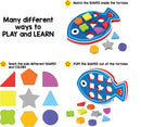 My First Shapes : Fish. A fun introduction to SHAPES and COLORS. Early skill development like Motor skills, Hand-eye coordination, Color and Shape recognition. (Age 2+)