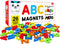 ABC Magnets Capital Letters - 26 Magnetic Letters that work on any Fridge and Dry Erase Magnetic Board - Ideal for Alphabet Learning & Spelling Games