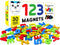 123 Magnetic Numbers - 30 Magnetic Numbers that work on any Fridge and Dry Erase Magnetic Board - Ideal for Number Sequencing & Learning - Made from Non-Toxic material with full Magnet Back