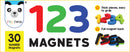 123 Magnetic Numbers - 30 Magnetic Numbers that work on any Fridge and Dry Erase Magnetic Board - Ideal for Number Sequencing & Learning - Made from Non-Toxic material with full Magnet Back