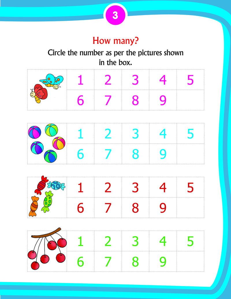 Kid's 1st Activity Book - Maths : Interactive & Activity Children Book By Gurpreet Kaur 9788184513684