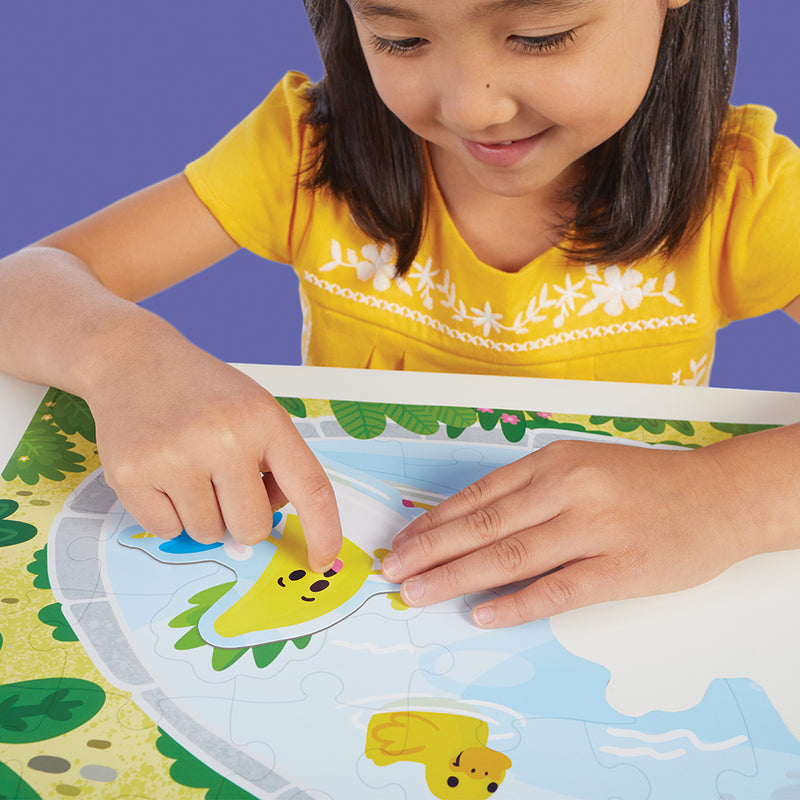 Peaceable Kingdom - Scratch and Sniff Puzzle: Fruity Pool Party