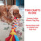 Chalk and Chuckles Art and Craft Gift- Dog Collar and Fleece Tug Toy