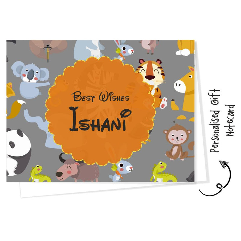 Personalised Gift notecard - Jungle Animals