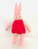 Pink Bunny Rattle and Doll set